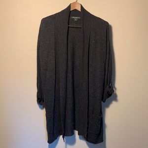 Eddie Bauer - charcoal long sweater